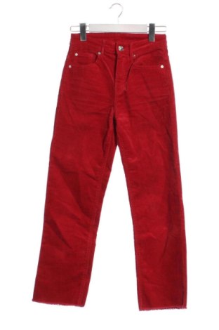 Dámske menčestráky H&M, Veľkosť XS, Farba Červená, Cena  9,00 €, #136836947