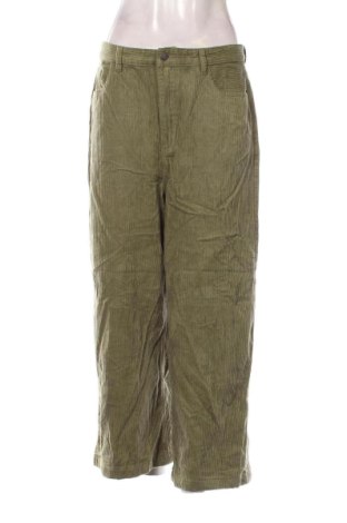 Pantaloni de velvet de femei Ghanda, Mărime L, Culoare Verde, Preț 73,99 Lei, #136867650