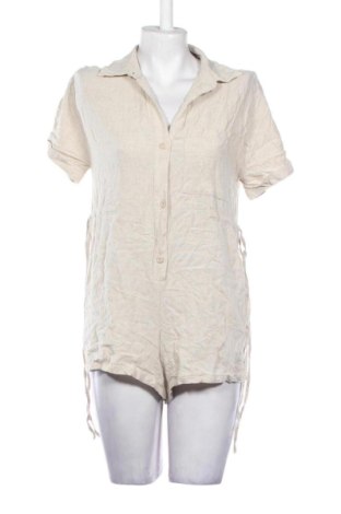 Дамски къс гащеризон Pull&Bear, Размер XXL, Цвят Бежов, Цена 9,52 €, #136849711
