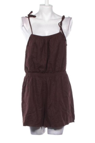 Salopetă scurtă de damă H&M, Mărime L, Culoare Maro, Preț 70,99 Lei, #136913018