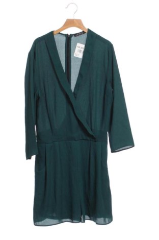 Дамски къс гащеризон Bershka, Размер M, Цвят Зелен, Цена 11,89 €, #136883091