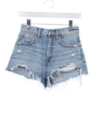 Pantaloni scurți de femei Zara, Mărime XS, Culoare Albastru, Preț 43,00 Lei, #136868136