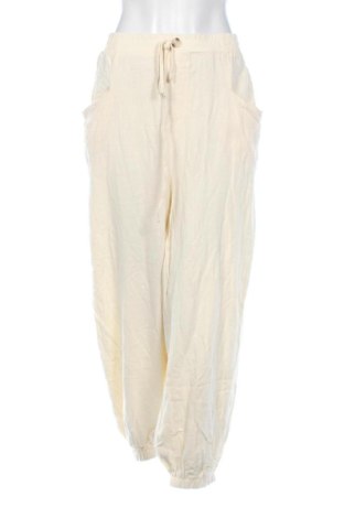 Damskie spodnie SHEIN, Rozmiar XXL, Kolor ecru, Cena 80,38 zł, #136892811
