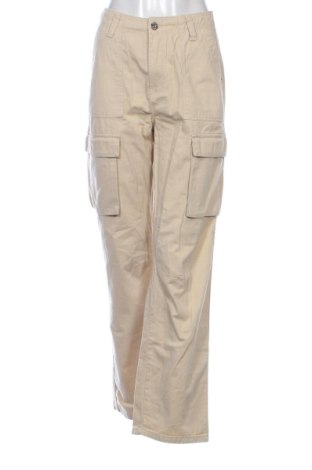 Damskie spodnie Bershka, Rozmiar S, Kolor Beżowy, Cena 64,30 zł, #136893711