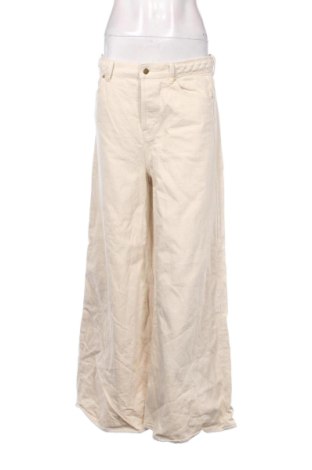 Pantaloni de femei H&M, Mărime L, Culoare Ecru, Preț 67,77 Lei, #136910198