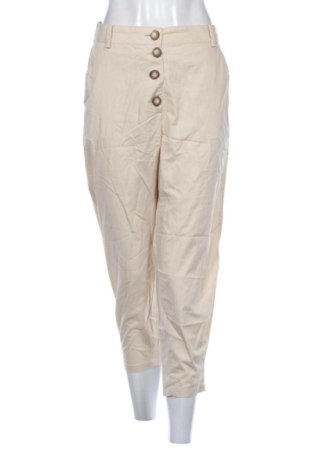 Pantaloni de femei Zara, Mărime L, Culoare Bej, Preț 86,99 Lei, #136930460