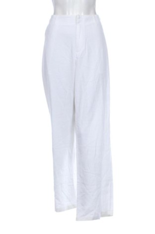 Pantaloni de femei Pull&Bear, Mărime L, Culoare Alb, Preț 124,99 Lei, #136945877