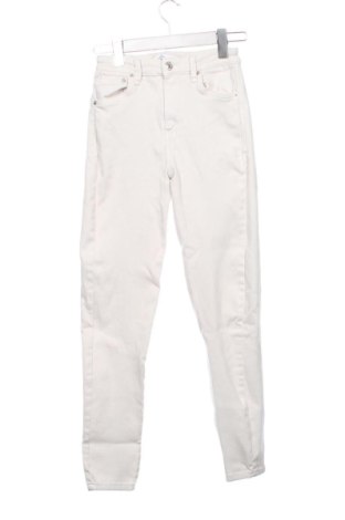 Damskie spodnie Bershka, Rozmiar XS, Kolor ecru, Cena 69,66 zł, #136901697