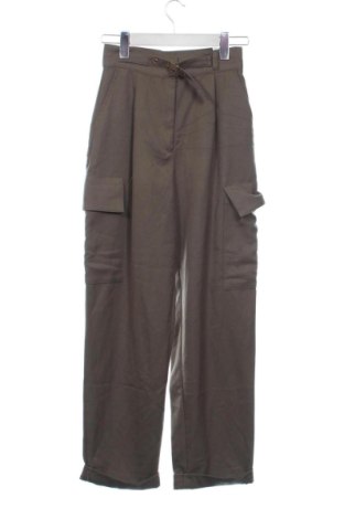 Damskie spodnie Zara, Rozmiar XS, Kolor Zielony, Cena 72,00 zł, #136856677
