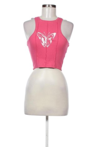 Γυναικείο αμάνικο μπλουζάκι Cropp, Μέγεθος S, Χρώμα Ρόζ , Τιμή 5,57 €, #136870210