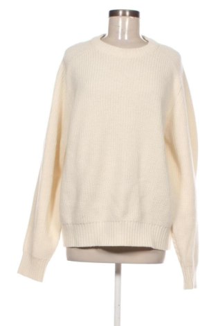 Pulover de femei Bershka, Mărime XL, Culoare Ecru, Preț 57,35 Lei, #136862992