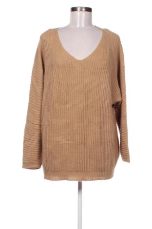 Γυναικείο πουλόβερ Unbranded, Μέγεθος XXL, Χρώμα  Μπέζ, Τιμή 17,84 €, #136872371