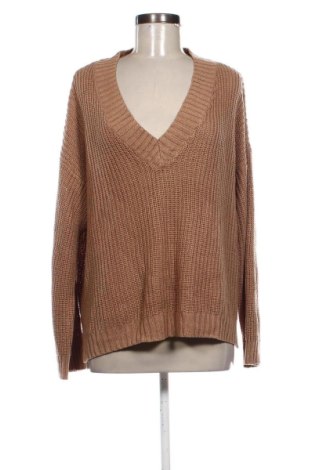 Дамски пуловер Stradivarius, Размер L, Цвят Бежов, Цена 27,68 €, #136886679