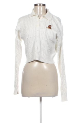 Дамски пуловер Bershka, Размер M, Цвят Бял, Цена 13,00 €, #136906462