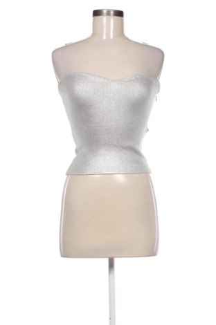 Γυναικείο τοπ Zara, Μέγεθος XS, Χρώμα Ασημί, Τιμή 13,00 €, #136899739