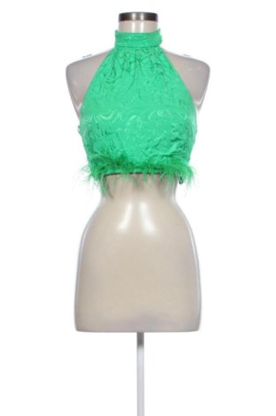 Top de femei Bershka, Mărime XS, Culoare Verde, Preț 67,77 Lei, #136900363