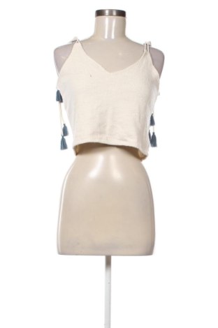 Дамски топ Pull&Bear, Размер S, Цвят Екрю, Цена 15,00 €, #136867570