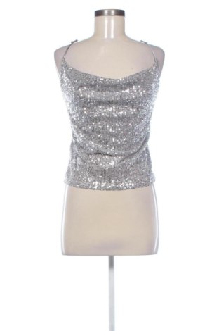 Top de femei Zara, Mărime S, Culoare Argintiu, Preț 71,00 Lei, #136939126
