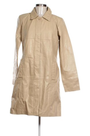 Дамско кожено палто Vero Moda, Размер L, Цвят Бежов, Цена 98,60 €, #136918597