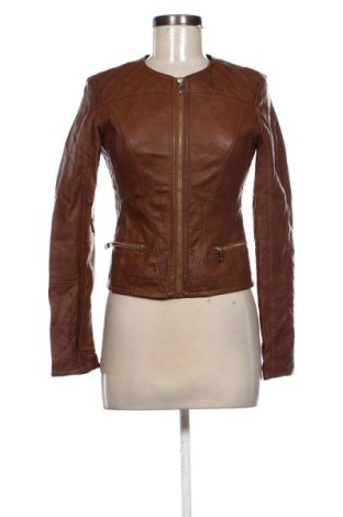 Geacă de piele pentru femei Pimkie, Mărime S, Culoare Maro, Preț 109,99 Lei, #136892536