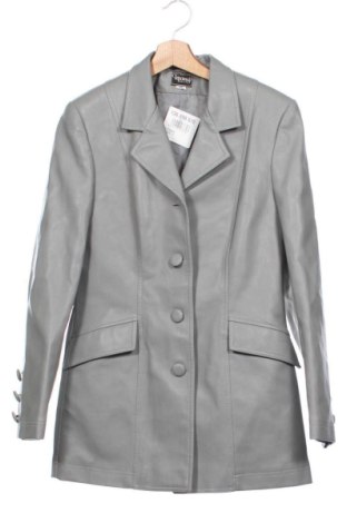 Geacă de piele pentru femei Unbranded, Mărime M, Culoare Gri, Preț 93,84 Lei, #136898670