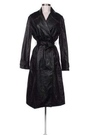 Geacă de piele pentru femei Bershka, Mărime L, Culoare Negru, Preț 251,99 Lei, #136904468