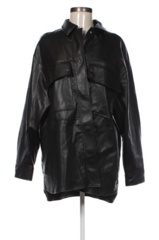 Дамско кожено яке Zara, Размер M, Цвят Черен, Цена 21,47 €, #136293004