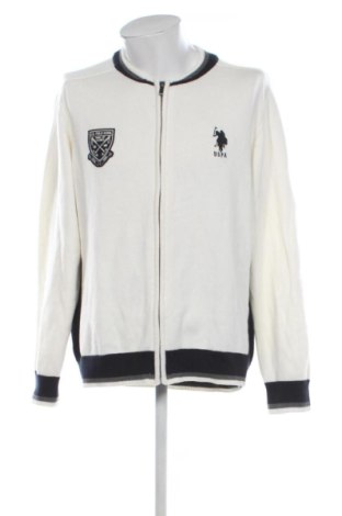 Herren Strickjacke U.S. Polo Assn., Größe L, Farbe Weiß, Preis € 27,00, #136883347