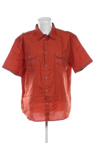 Ανδρικό πουκάμισο Unbranded, Μέγεθος 4XL, Χρώμα Πορτοκαλί, Τιμή 16,99 €, #136851311