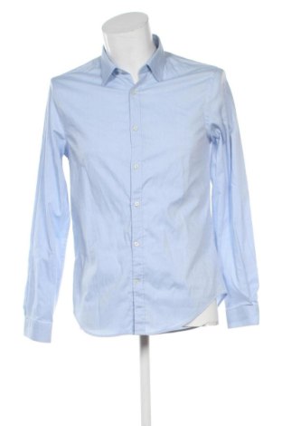 Мъжка риза Zara, Размер M, Цвят Син, Цена 12,00 €, #136908799