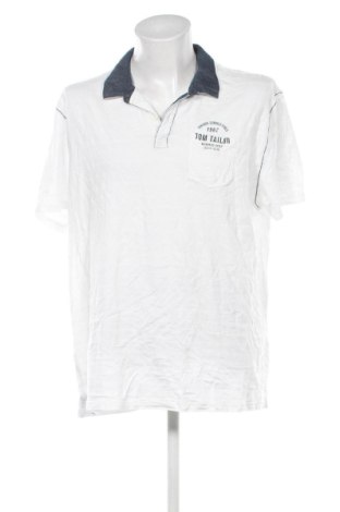 Męski T-shirt Tom Tailor, Rozmiar 3XL, Kolor Biały, Cena 59,99 zł, #136852069