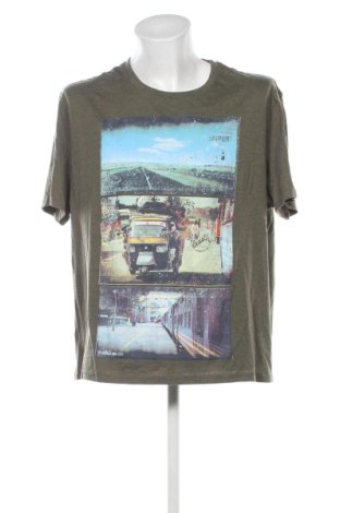 Męski T-shirt Angelo Litrico, Rozmiar 3XL, Kolor Zielony, Cena 36,99 zł, #136869281