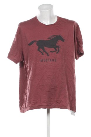 Męski T-shirt Mustang, Rozmiar 4XL, Kolor Popielaty róż, Cena 52,99 zł, #136871197