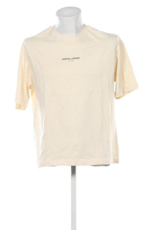 Męski T-shirt UNFOLLOWED, Rozmiar S, Kolor ecru, Cena 114,99 zł, #136879154