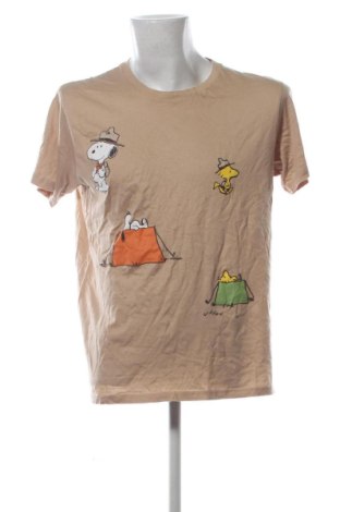 Męski T-shirt Peanuts, Rozmiar M, Kolor Beżowy, Cena 51,99 zł, #136910828