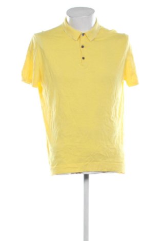 Męski T-shirt Massimo Dutti, Rozmiar XL, Kolor Żółty, Cena 351,36 zł, #136914280
