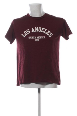 Męski T-shirt Pull&Bear, Rozmiar M, Kolor Czerwony, Cena 49,99 zł, #136921099