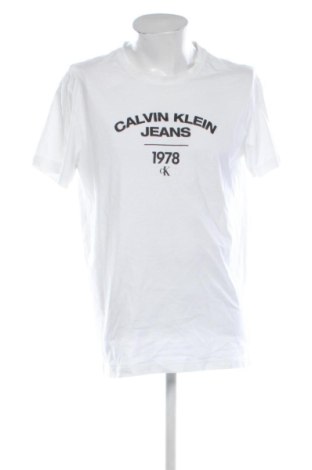 Męski T-shirt Calvin Klein Jeans, Rozmiar XL, Kolor Biały, Cena 123,25 zł, #136896270