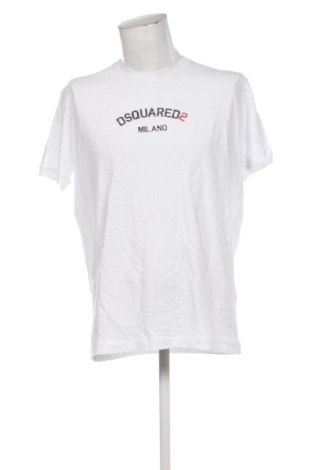 Мъжка тениска Dsquared2, Размер XL, Цвят Бял, Цена 46,52 €, #132052327