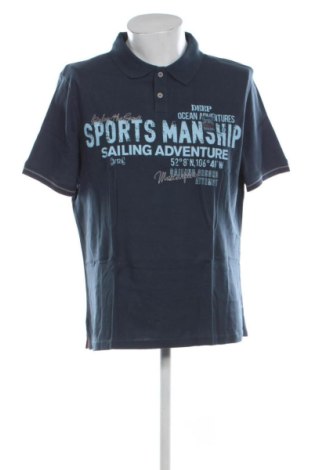 Męski T-shirt Straight Up, Rozmiar XXL, Kolor Niebieski, Cena 41,99 zł, #136871145