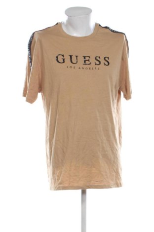 Męski T-shirt Guess, Rozmiar XXL, Kolor Beżowy, Cena 102,99 zł, #136902831