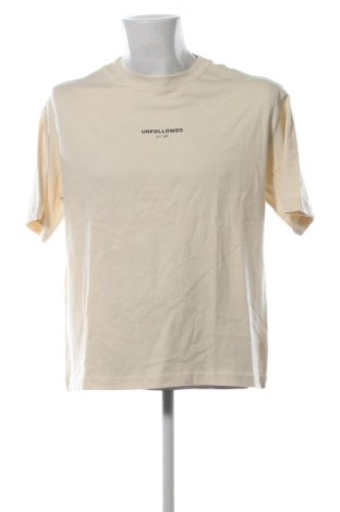 Herren T-Shirt UNFOLLOWED, Größe S, Farbe Ecru, Preis € 31,99, #136920075