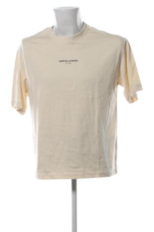 Herren T-Shirt UNFOLLOWED, Größe S, Farbe Ecru, Preis € 31,99, #136921410
