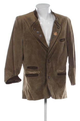 Мъжко кожено яке Unbranded, Размер XXL, Цвят Зелен, Цена 60,00 €, #136912342