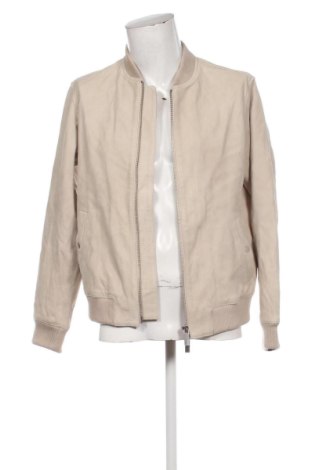 Herren Lederjacke Selected Homme, Größe L, Farbe Beige, Preis € 62,99, #132938544