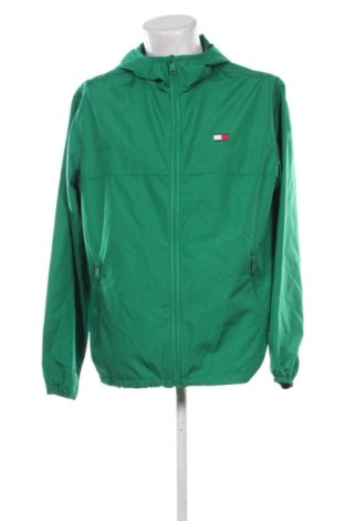 Herrenjacke Tommy Jeans, Größe L, Farbe Grün, Preis 62,99 €, #136636438