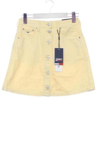 Spódnica Tommy Jeans, Rozmiar XS, Kolor Żółty, Cena 323,99 zł, #136293958