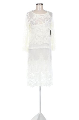 Kleid Zara, Größe L, Farbe Ecru, Preis 31,27 €, #136943618