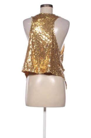 Γυναικείο γιλέκο Unbranded, Μέγεθος S, Χρώμα Χρυσαφί, Τιμή 10,99 €