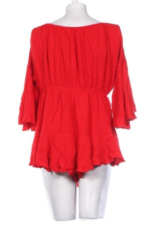 Damski krótki kombinezon Fashion nova, Rozmiar XL, Kolor Czerwony, Cena 14,99 zł